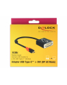 Kabel Delock DVI USB-C 0.2 Czarny (61213) - nr 1