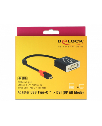 Kabel Delock DVI USB-C 0.2 Czarny (61213)