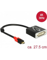 Kabel Delock DVI USB-C 0.2 Czarny (61213) - nr 6