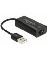 Delock USB - RJ-45 Czarny (62595) - nr 2