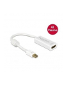 Delock Adapter mini DisplayPort 1.2 na HDMI Biały (62614) - nr 2