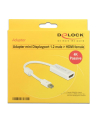 Delock Adapter mini DisplayPort 1.2 na HDMI Biały (62614) - nr 3