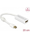 Delock Adapter mini DisplayPort 1.2 na HDMI Biały (62614) - nr 6