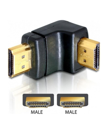 DeLOCK Adapter HDMI male > HDMI male 90- down (65073)