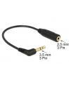 Delock Minijack 3.5 - Microjack 2.5 (wtyk/gniazdo) 0.17m Czarny (65675) - nr 2