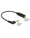 Delock Minijack 3.5 - Microjack 2.5 (wtyk/gniazdo) 0.17m Czarny (65675) - nr 5