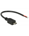 Delock Micro USB-2xVCC i GND 0,1m Czarny (82697) - nr 1