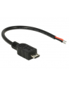 Delock Micro USB-2xVCC i GND 0,1m Czarny (82697) - nr 2