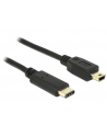 Delock USB C-miniUSB M/M 2m Czarny (83336) - nr 2