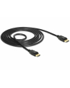 Kabel Delock DisplayPort - DisplayPort 1.5 Czarny (85508) - nr 1