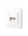 METZ CONNECT E-DAT C6 2 Port UP reinweiß RAL9010 - nr 1