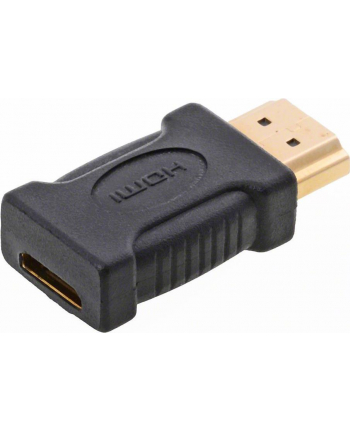 DeLOCK Kabel Adapter DELOCK High Speed HDMI A-St.>C-Bu. Goldk. [bk] (65262)