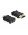 DeLOCK Kabel Adapter DELOCK High Speed HDMI A-St.>C-Bu. Goldk. [bk] (65262) - nr 1