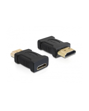 DeLOCK Kabel Adapter DELOCK High Speed HDMI A-St.>C-Bu. Goldk. [bk] (65262)