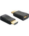 DeLOCK Kabel Adapter DELOCK High Speed HDMI A-St.>C-Bu. Goldk. [bk] (65262) - nr 9
