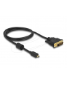 Delock microHDMI na DVI (24+1) 1m Czarny (83585) - nr 10