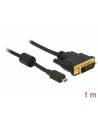 Delock microHDMI na DVI (24+1) 1m Czarny (83585) - nr 3