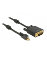 Delock mini-DisplayPort DVI(24+1) Czarny 2m (83726) - nr 10