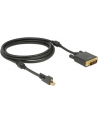 Delock mini-DisplayPort DVI(24+1) Czarny 2m (83726) - nr 13