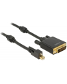 Delock mini-DisplayPort DVI(24+1) Czarny 2m (83726) - nr 14