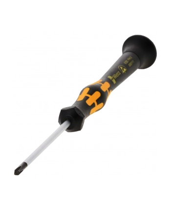 Wera Wkrętak (śrubokręt) precyzyjny krzyżowy PH0x60 mm, antystatyczny Kraftform Micro ESD 1550PH (05030111001)