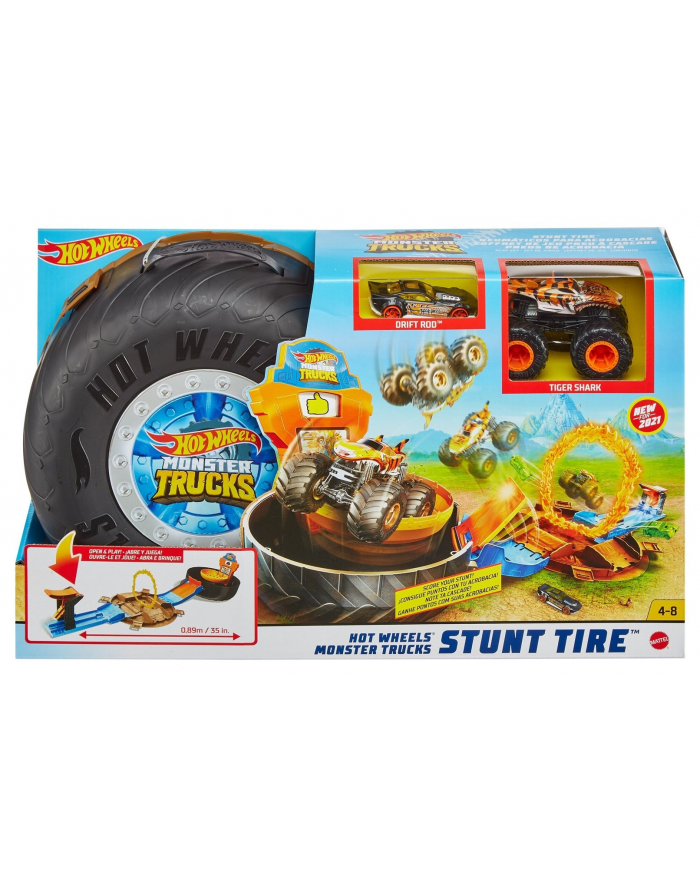Hot Wheels Monster Trucks Opona - Kaskaderska arena GVK48 p2 MATTEL główny