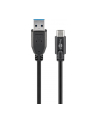 Goobay Kabel USB 3.0,USB 3.1 USB A wtyk, USB C wtyk 0,5m czarny (67999) - nr 5