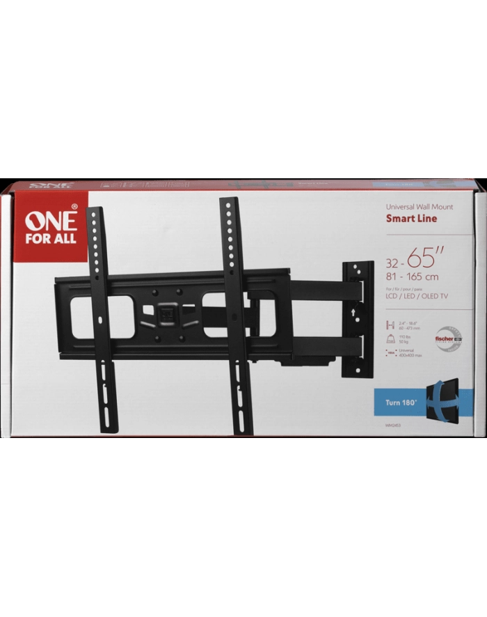 One For All ONE WM2453 165,1 cm (65'') Czarny główny