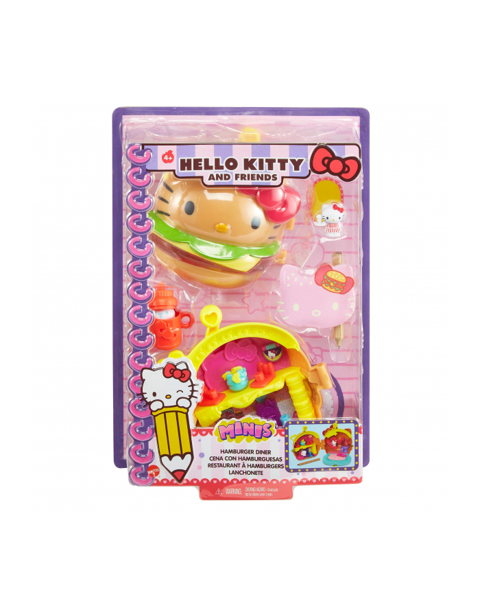 Hello Kitty Zestaw Miniprzygoda Hamburger GVB28 GVB27 MATTEL główny