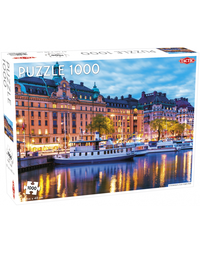 PROMO Puzzle 1000el Around the World, Northern Stars: Stockholm, Old Town Pier TACTIC główny