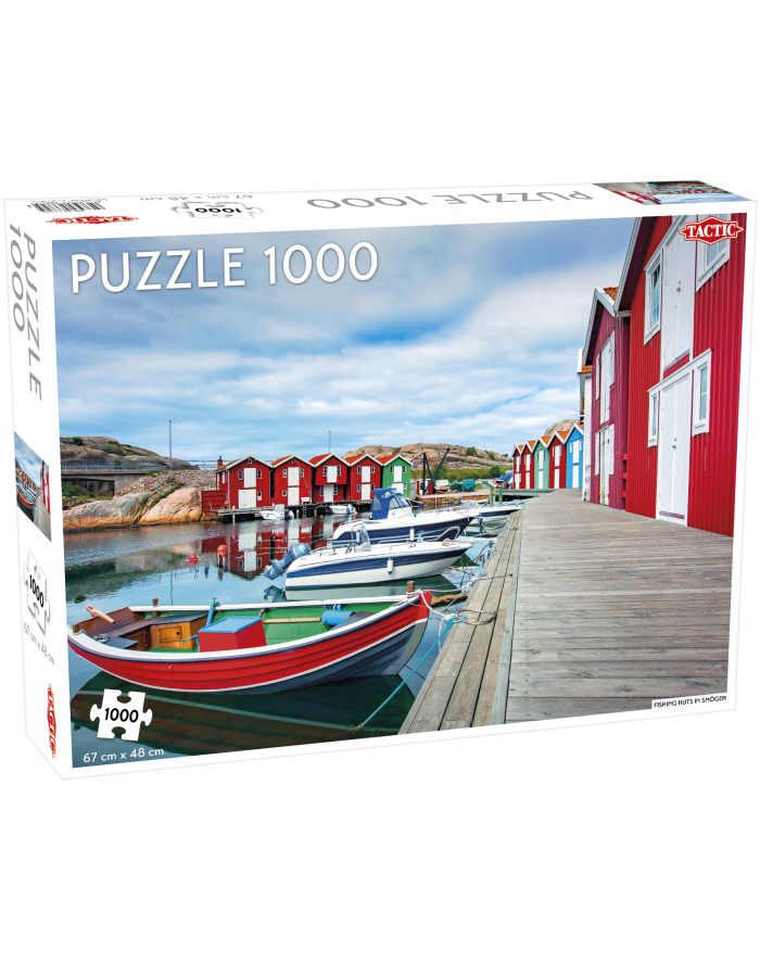 PROMO Puzzle 1000el Around the World, Northern Stars: Fishing huts in Smögen TACTIC główny
