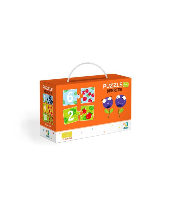 Puzzle DUO 2x12el Cyferki Jagódki 300116 DODO główny