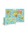 Puzzle 100el Mapa świata 300123 DODO - nr 1