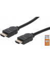 Manhattan Kabel Manhattan MANHATTAN Kabel HDMI Premium High Speed + Ethernet, 1m, černý (354837) - nr 1