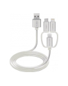 SBS USB - microUSB/Lightning/USB-C 1m Biały (TECABLEUSBIP531W) - nr 1