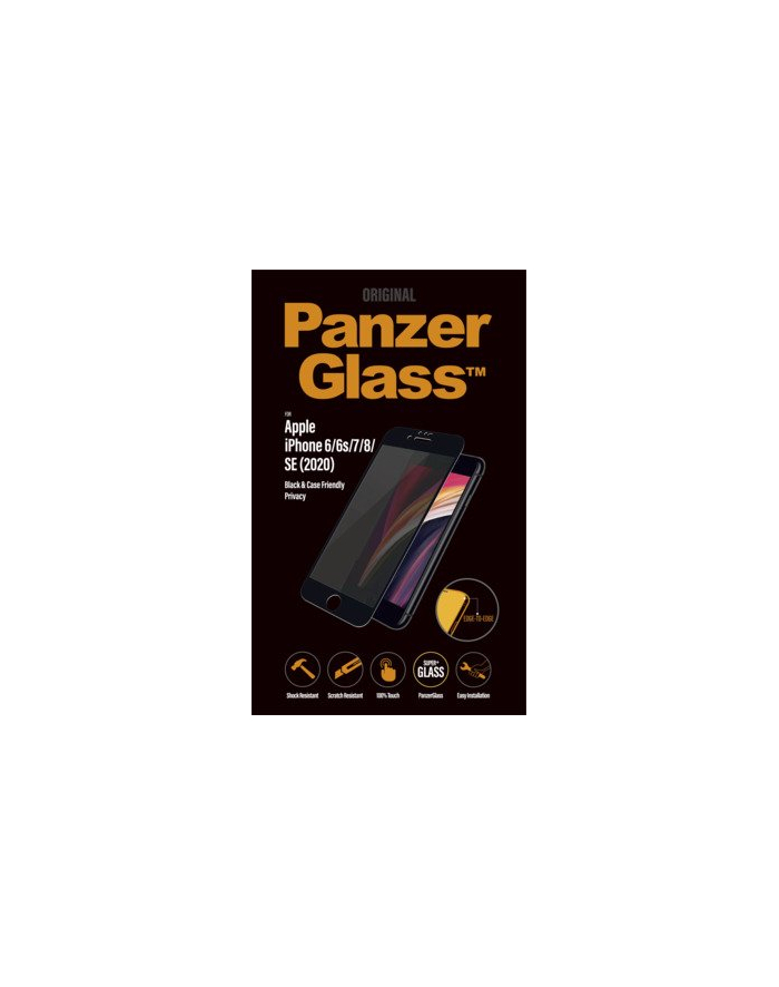 PanzerGlass Edge to Edge Privacy na Apple iPhone 6/6s/7/8/SE (2020) (P2679) Czarne główny