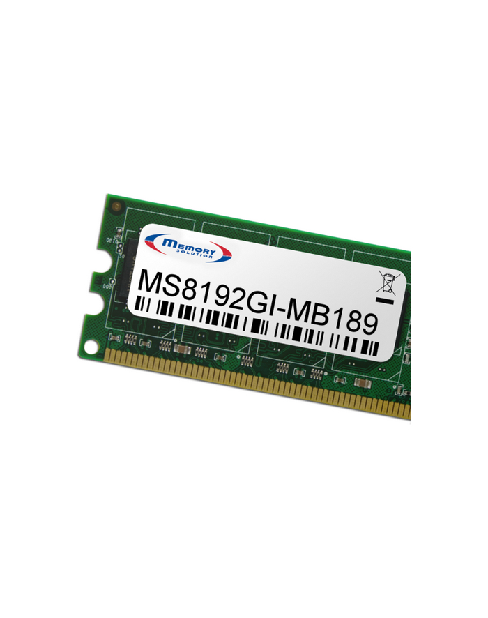MemorySolution - DDR4 - 8 GB - DIMM 288-PIN - ungepuffert - nicht-ECC - für Gigabyte GA-B250M-DS3H (MS8192GI-MB189) główny