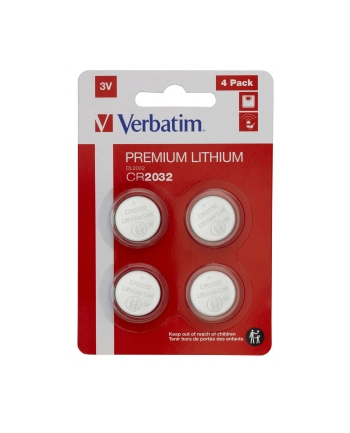 verbatim Bateria litowa CR2032 (4szt blister)