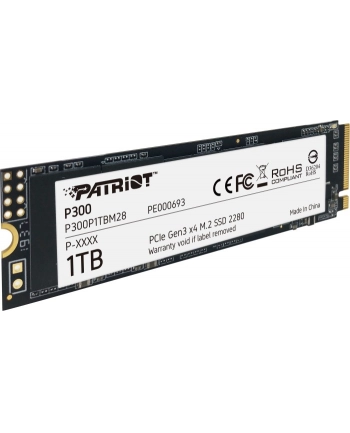 patriot Dysk SSD P300 1TB M.2 PCIe Gen 3 x4 2100/1650
