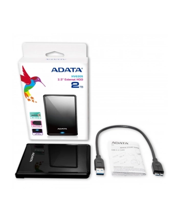 adata Dysk zewnętrzny DashDrive HV620S 4TB 2.5cala USB3.2 Czarny