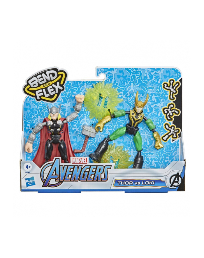 hasbro Avengers Figurki Bend i Flex Thor vs Loki F0245 główny