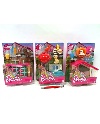 Barbie Minizestaw Świat Barbie akcesoria grillowe GRG76 GRG75 MATTEL