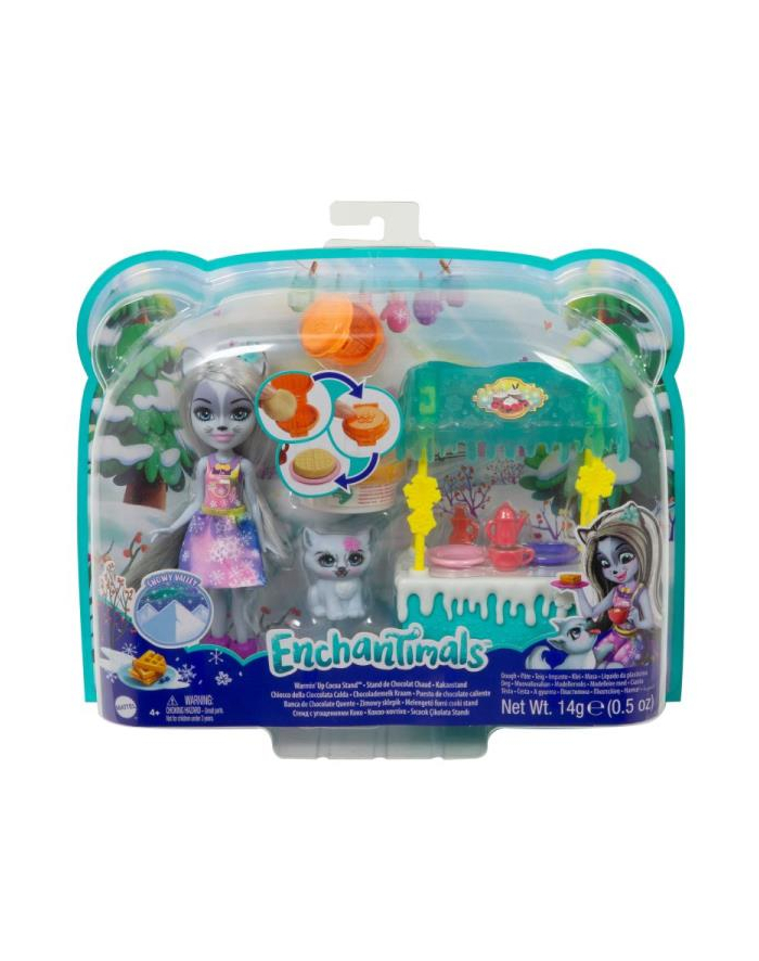 ENCHANTIMALS Lalka Zestaw Zimowy sklepik GJX37 GJX35 MATTEL główny