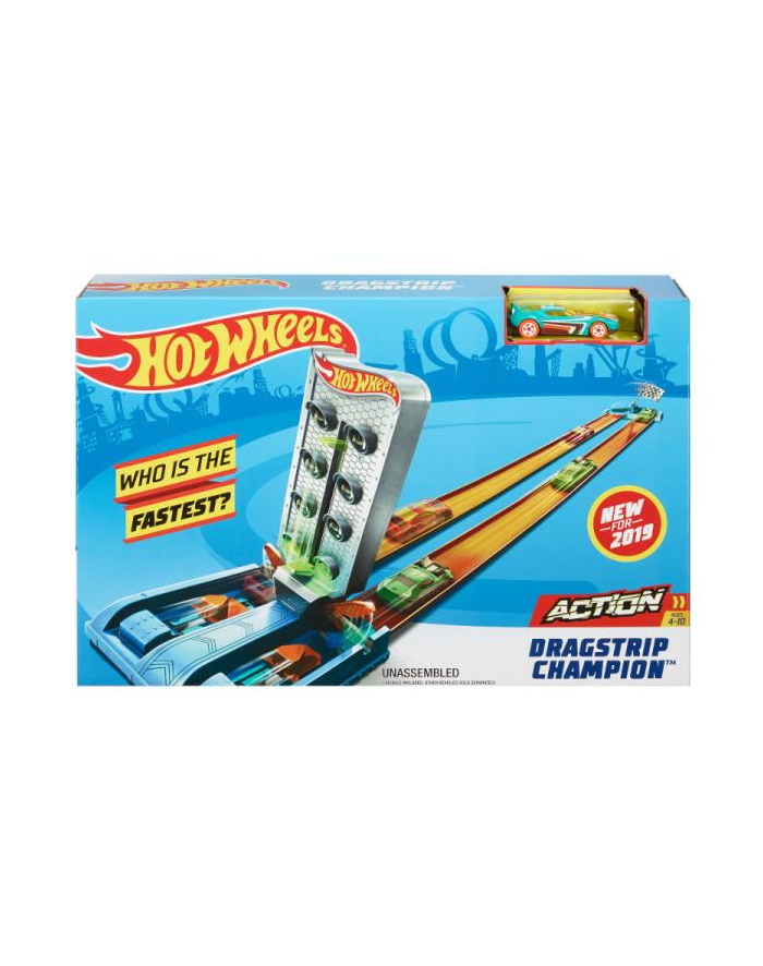 Hot Wheels Rywalizacja Mistrzów Dragstrip Champion GBF82 GBF81 MATTEL główny