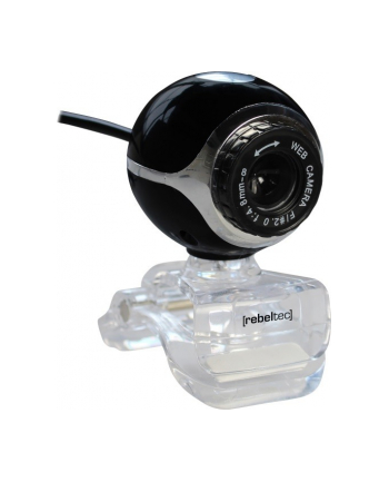 rebeltec Kamera Internetowa VISION typ sensora CMOS rozdzielczość 640x480, Focus:od 3cm do nieskończoności, 30 klatek/s, wbudowany mikrofon, soczewka 3p