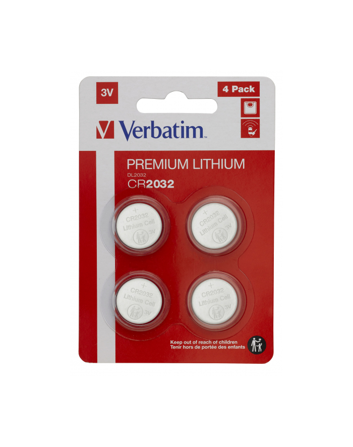 verbatim Bateria litowa CR2032 (4szt blister) główny