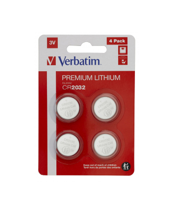 verbatim Bateria litowa CR2032 (4szt blister)