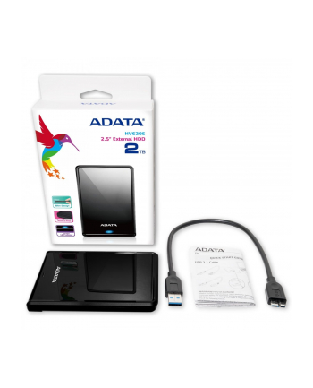 adata Dysk zewnętrzny DashDrive HV620S 4TB 2.5cala USB3.2 Czarny nr 1