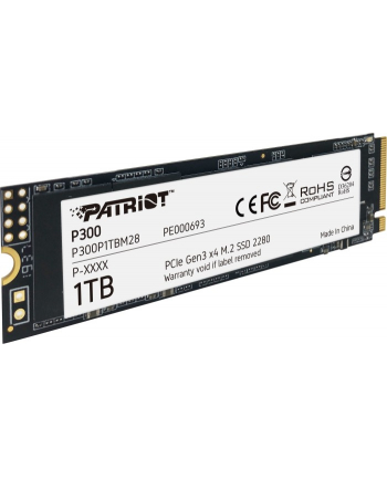 patriot Dysk SSD P300 1TB M.2 PCIe Gen 3 x4 2100/1650 nr 1