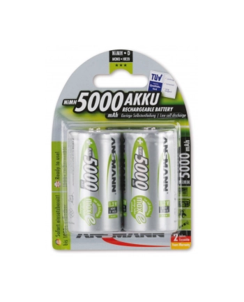 Ansmann 5000mAh NiMh - 4x akumulatorki D